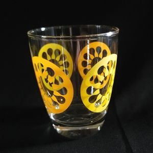 Vintage Ocean Thailand Lowball Bar Drinking Juice‎ Glass Lemons Oranges